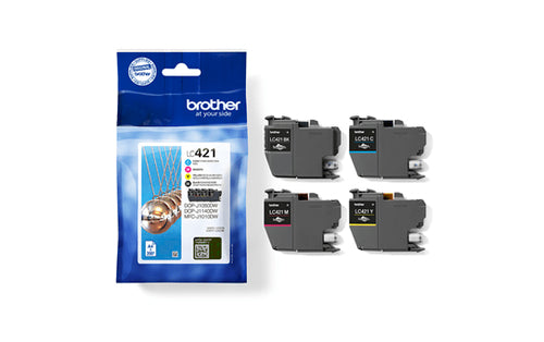 Brother LC-421VAL PagePack 4 pc(s) Original Standard Yield Black, Cyan, Magenta, Yellow Brother LC-421VAL PagePack 4 pc(s) Original Standard Yield Black, Cyan, Magenta, Yellow